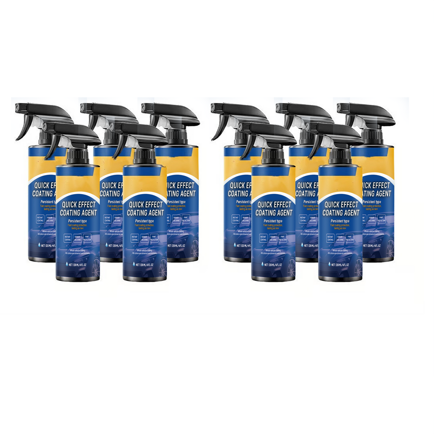 Advanced Car Quick-Acting Coating Agent Spray Kit đ⨠| Instant Mirror Shine & Protective Coating | 120ML Each Bottle