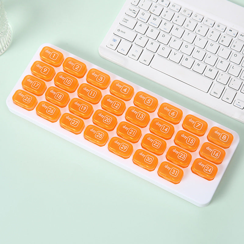 đ31 Days Pill Box-Monthly Pill Organizer-Arthritis-Friendly Easy-Open Lids