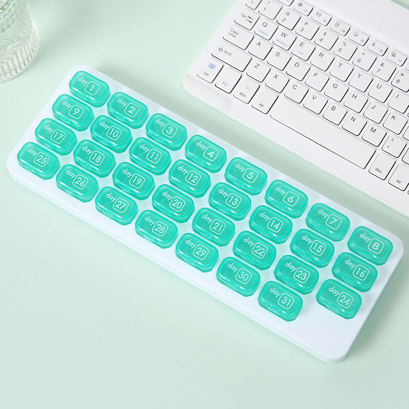 ๐31 Days Pill Box-Monthly Pill Organizer-Arthritis-Friendly Easy-Open Lids