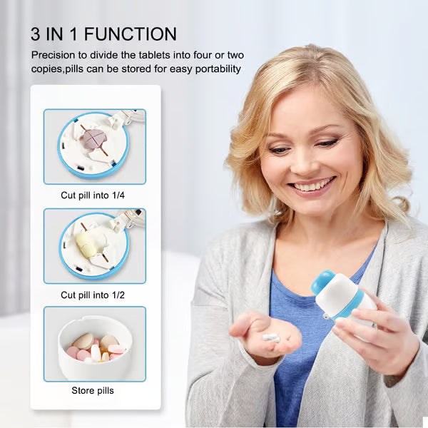 đ Experience Effortless Pill Cutting - â¨Portable Pill Precise Fixed Positioning Cutting Machine
