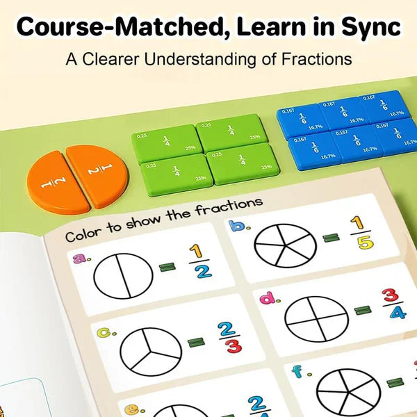 🏅 LAST DAY SPECIAL PRICE 📚🧲 Magnetic Fraction Demonstration Book