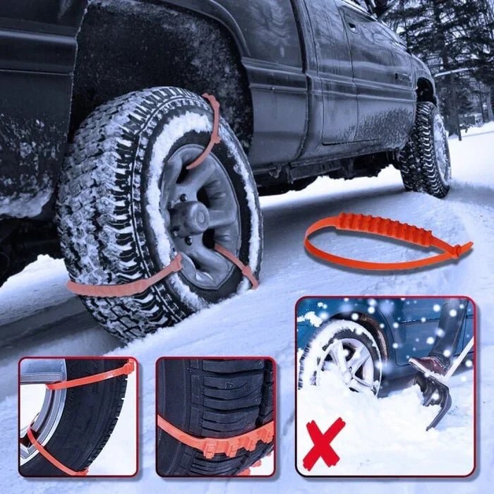 2025 Winter Hot Sale🔥Universal Reusable Anti-skid PE Tire Chains
