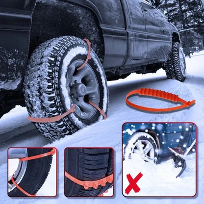 2025 Winter Hot Sale🔥Universal Reusable Anti-skid PE Tire Chains