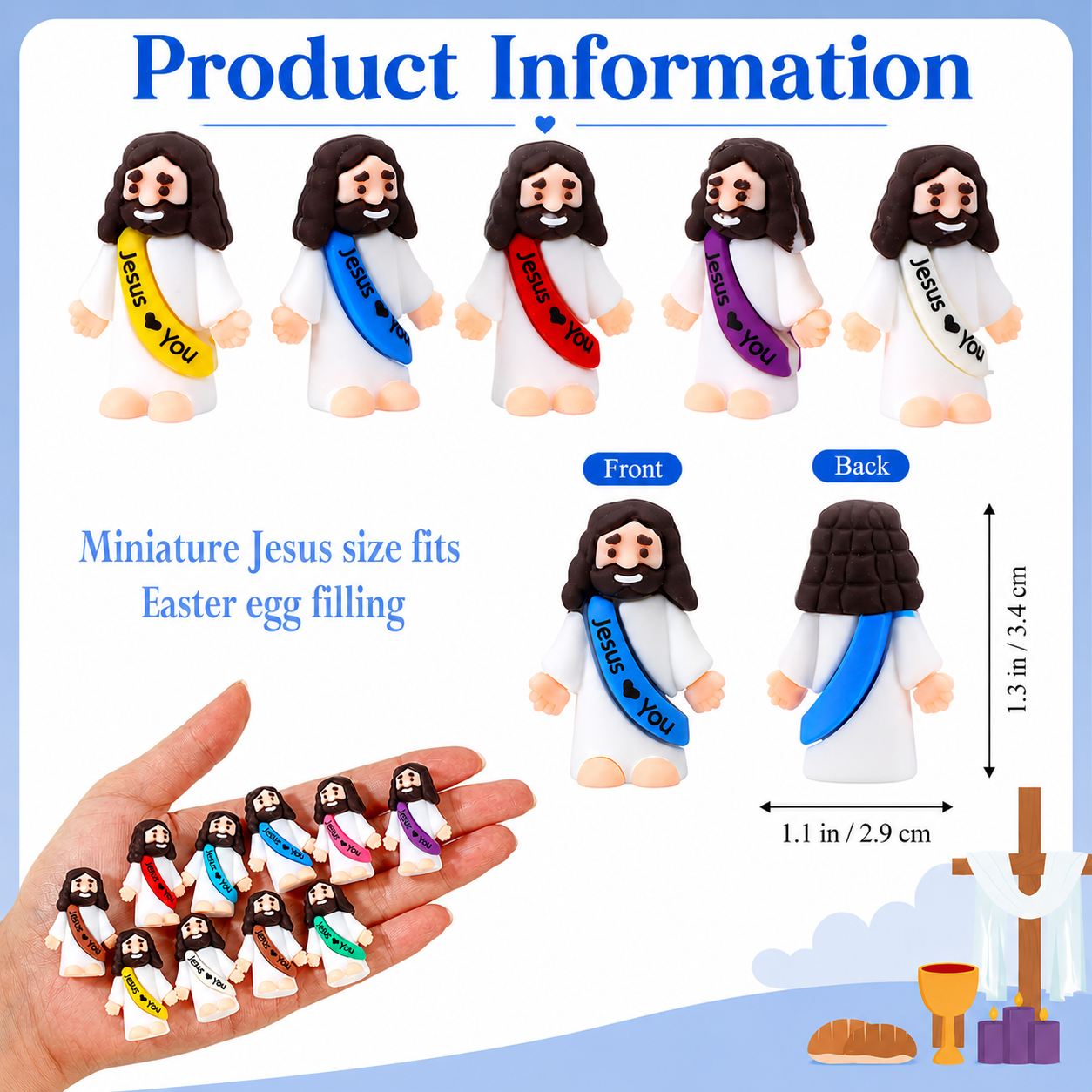 🔥Original Design Figures Jesus Loves You