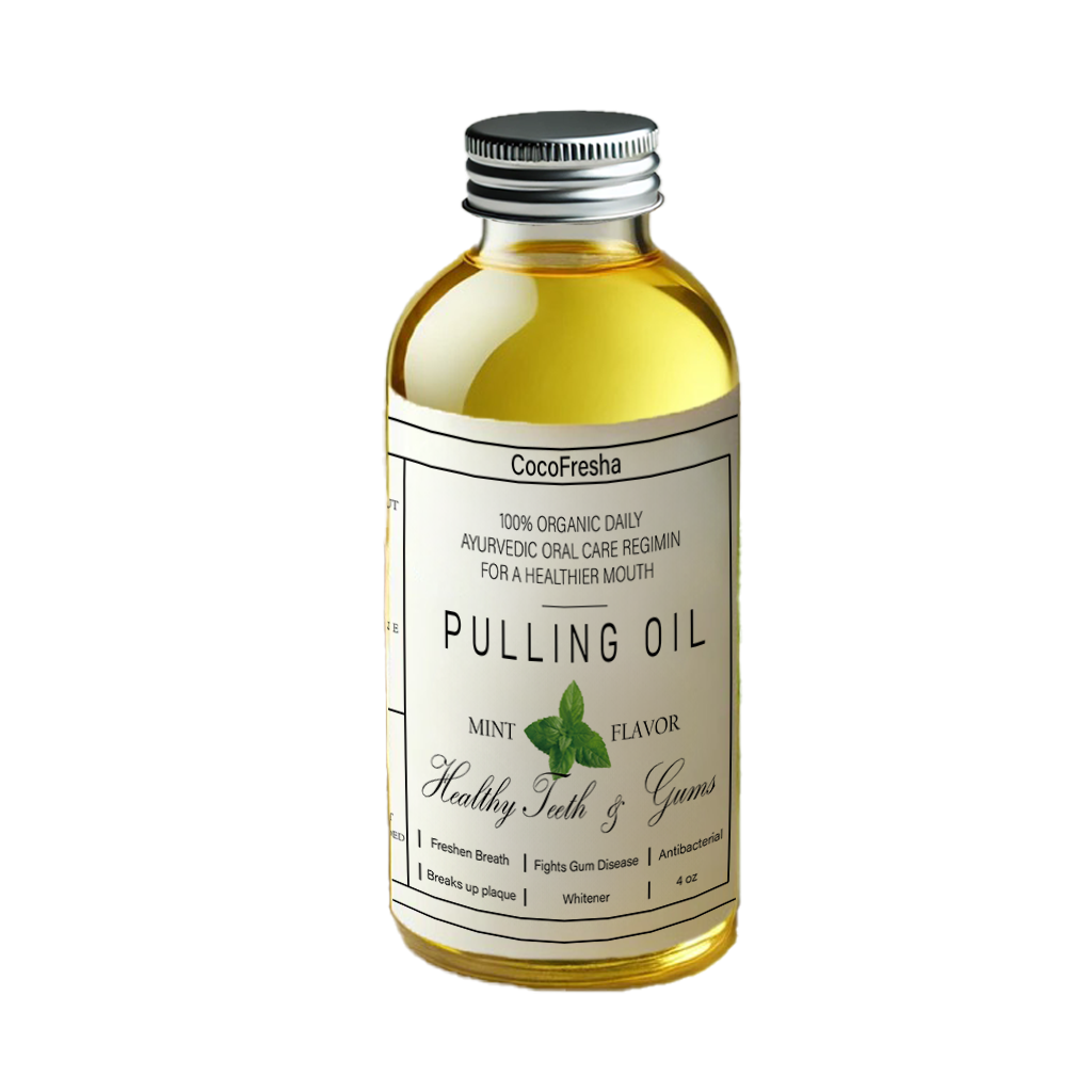 Pure Organic Coconut Oil Pulling 4 oz Mint Flavor