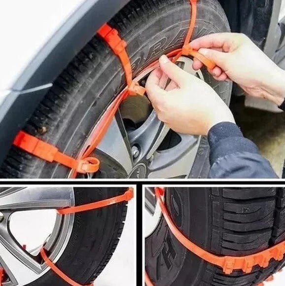 2025 Winter Hot Sale🔥Universal Reusable Anti-skid PE Tire Chains