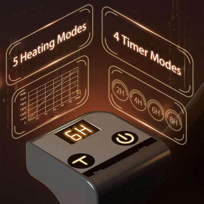 🔥Foldable 360° Foot Heater with Timer & Thermostat – Fast, Quiet, Energy-Efficient Warmth