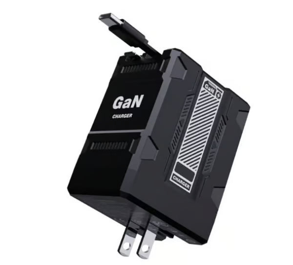 2-in-1 GaN PD3.0 Charger with Retractable Cables（Plug specifications: US standard plug）