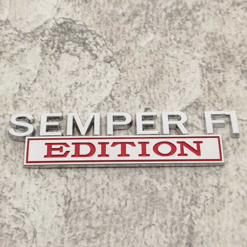 SEMPER FI EDITION Car Emblem Metal Badge, 🔥Buy 2 FREE SHIPPING