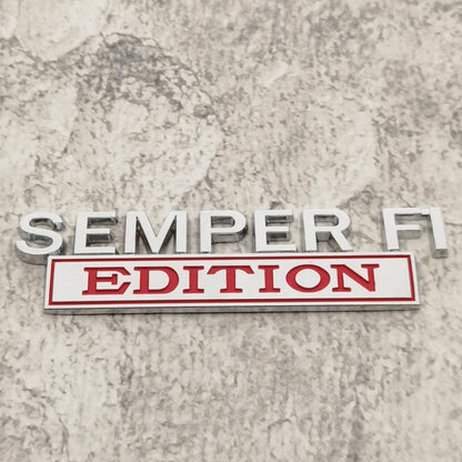 SEMPER FI EDITION Car Emblem Metal Badge, 🔥Buy 2 FREE SHIPPING