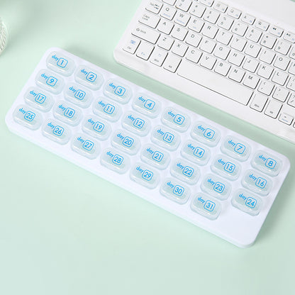 💊31 Days Pill Box-Monthly Pill Organizer-Arthritis-Friendly Easy-Open Lids