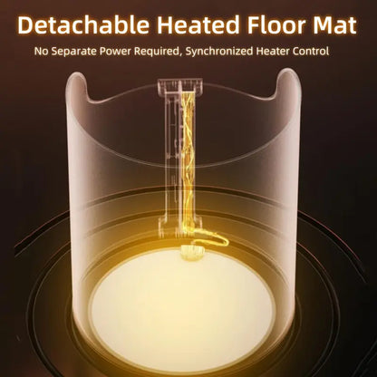 🔥Foldable 360° Foot Heater with Timer & Thermostat – Fast, Quiet, Energy-Efficient Warmth