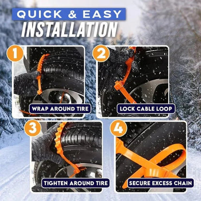 2025 Winter Hot Sale🔥Universal Reusable Anti-skid PE Tire Chains
