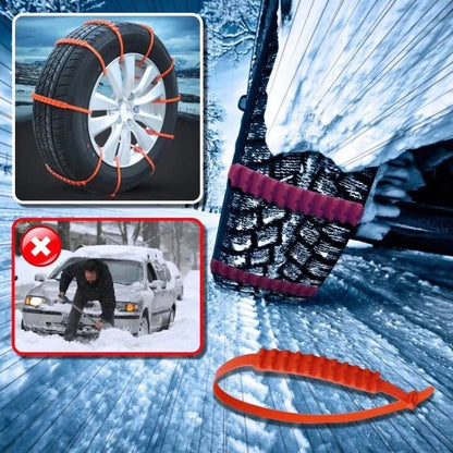 2025 Winter Hot Sale🔥Universal Reusable Anti-skid PE Tire Chains