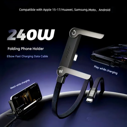 🎉 240W Super Fast Charging 360° Rotating Invisible Stand